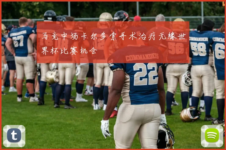 马竞中场卡尔多索手术治疗无缘世界杯比赛机会